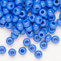 Seed bead, Preciosa Ornela, glass, opaque medium blue, #2 rocaille. Sold per 50-gram pkg.