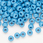 Seed bead, Preciosa Ornela, glass, opaque turquoise, #2 rocaille. Sold per 50-gram pkg.