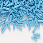 Bugle bead, Preciosa Ornela, Czech glass, opaque turquoise, 1/4 inch. Sold per 50-gram pkg.