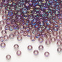 Seed bead, Preciosa Ornela, glass, translucent rainbow light amethyst, #6 rocaille. Sold per 50-gram pkg.