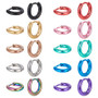 20Pcs, 10 Colours 304 Stainless Steel Hoop Earrings, 10 Gauge, 11.5x13x2.5mm, 2Pcs/colour