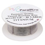 Wire, ParaWire™, titanium-finished copper, round, 30 gauge. Sold per 30-yard spool.