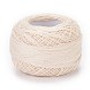 8# Cotton Crochet Threads, Mercerized Cotton Yarn, for Weaving, Knitting & Crochet, Antique White, 1mm, 50g/roll