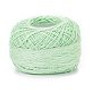 8# Cotton Crochet Threads, Mercerized Cotton Yarn, for Weaving, Knitting & Crochet, Light Green, 1mm, 50g/roll