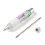 10 pk - Beadable Pen, Plastic Multicolor Retractable Ball-Point Pen, White Smoke