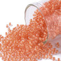 TR-11-964 - 11/0 - TOHO BEADS® - Inside Colour Crystal/Dark Coral Lined - 50gms - Glass Round Seed Beads
