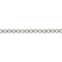 Pearl, Crystal Passions®, platinum, 3mm round (5810). Sold per pkg of 100.