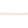 Pearl, Crystal Passions®, pearlescent white, 4mm round (5810). Sold per pkg of 100.