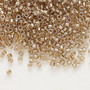 DB0907 - 11/0 - Miyuki Delica - Colour Lined Champagne - 7.5gms - Cylinder Seed Beads