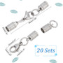 LAST STOCK: 20 Sets 304 Stainless Steel Lobster Claw Clasps, with Cord Ends
