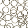 LAST STOCK: 144 pack - 8mm Twisted Jump Rings - Silver Plate
