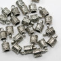 LAST STOCK: 16 x Cord Ends (7mm I.D), 10mm x 16mm long - Ant Silver