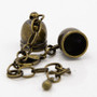 LAST STOCK: 22 Sets - Cord End Sets (Cord Ends  - 8mm I.D.) -  Ant Bronze