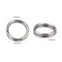 LAST STOCK: 10gms - Stainless Steel Split Rings, 6x1.2mm