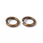 LAST STOCK: Antique Bronze Brass Jump Rings, Close but Unsoldered, about 6mm in diameter, 1mm thick, about 90pcs/10g