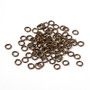 LAST STOCK: Antique Bronze Brass Jump Rings, Close but Unsoldered, about 6mm in diameter, 1mm thick, about 90pcs/10g