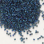 LAST STOCK: DB1005 - 11/0 - Miyuki Delica - Metallic Gold Iris Royal Purple - 7.5gms - Cylinder Seed Beads