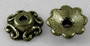 LAST STOCK: 20gm pack - Tibetan Style Bead Caps, Zinc Alloy Bead Caps, Lead Free and Cadmium Free and Nickel Free, Antique Bronze, 7mm in diameter, 2.5mm thick, hole: 1mm