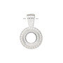 LAST STOCK: Pendant, silver-plated "pewter" (zinc-based alloy), 24x15.5mm round with rope design and 10mm round setting. Sold per pkg of 2 LAST STOCK: Pendant, silver-plated "pewter" (zinc-based alloy), 24x15.5mm round with rope design and 10mm round setting. Sold per pkg of 2