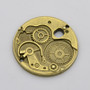 10 pcs - Mixed Tibetan Style Alloy Gear Pendants, Lead Free & Nickel Free, Antique Bronze