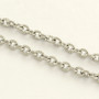 2 metres of 304 Stainless Steel Cable Chain, 4x3mm, 0.8mm thick