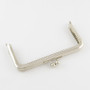 1 x Iron Purse Frame Rectangle 150mm x 78mm x 13mm - platinum