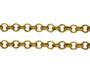3 metres of Iron Rolo Chain (2mm in diameter) 0.8mm thick (Gold)