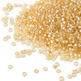 15-3 - 15/0 - Miyuki - Transparent Silver-Lined Light Gold - 8.2gms Vial Glass Round Seed Beads