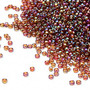 15-257 - 15/0 - Miyuki - Transparent Rainbow Dark Gold - 8.2gms Vial Glass Round Seed Beads