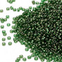 15-306 - 15/0 - Miyuki - Translucent Gold Luster Green - 8.2gms Vial Glass Round Seed Beads