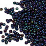 15-452 - 15/0 - Miyuki - Opaque Metallic Iris Dark Blue - 8.2gms Vial Glass Round Seed Beads