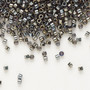 DB0026 - 11/0 - Miyuki Delica - opaque metallic luster dark steel - 7.5gms - Cylinder Seed Beads