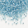 DB0044 - 11/0 - Miyuki Delica - Silver Lined Aqua Blue - 7.5gms - Cylinder Seed Beads