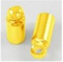 LAST STOCK: 50 x Cord Ends (2.1mm I.D), 8mm*2.8mm Gold (Fits kumihimo Braid - with Size 8 Cotton)