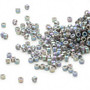 DB0168 - 11/0 - Miyuki Delica - Opaque Grey AB - 7.5gms - Cylinder Seed Beads