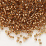 DB0181 - 11/0 - Miyuki Delica - semitransparent copper-lined light topaz - 7.5gms - Cylinder Seed Beads