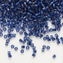 DB0183 - 11/0 - Miyuki Delica - semitransparent copper-lined cobalt - 7.5gms - Cylinder Seed Beads