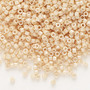 DB0205 - 11/0 - Miyuki Delica - Opaque White Glazed Luster Beige - 7.5gms - Cylinder Seed Beads