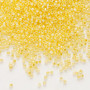 DB0233 - 11/0 - Miyuki Delica - Colour Lined Yellow - 7.5gms - Cylinder Seed Beads