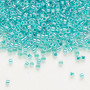 DB0238 - 11/0 - Miyuki Delica - Opaque Colour Lined Luster Aqua Green - 7.5gms - Cylinder Seed Beads