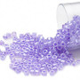 DB0249 - 11/0 - Miyuki Delica - Colour Lined Crystal Light Purple - 7.5gms - Cylinder Seed Beads