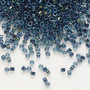 DB0286 - 11/0 - Miyuki Delica - Translucent Midnight Blue Lined Luster Aqua - 7.5gms - Cylinder Seed Beads