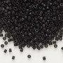 DB0310 - 11/0 - Miyuki Delica - Opaque Matte Black - 7.5gms - Cylinder Seed Beads