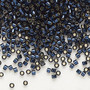 DB2192 - 11/0 - Miyuki Delica - Duracoat® Transparent Silver-Lined Dark Navy Blue – 7.5gms - Cylinder Seed Beads