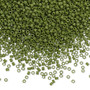 DB1585 - 11/0 - Miyuki Delica - Opaque Matt Avocado - 7.5gms - Cylinder Seed Beads