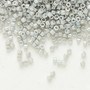 DB1508 - 11/0 - Miyuki Delica - Opaque Enamelled Rainbow Light Smoke - 7.5gms - Cylinder Seed Beads