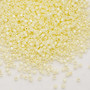 DB1501 - 11/0 - Miyuki Delica - Opaque Enamelled Rainbow Pale Yellow - 7.5gms - Cylinder Seed Beads