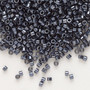 DB0453 - 11/0 - Miyuki Delica - Opaque Nickel-Finished Hematite - 7.5gms - Cylinder Seed Bead