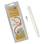 Viking Knit tool, Lazee Daizee™, plastic, white, 6-1/2 x 1/2 inch rod with pin tool