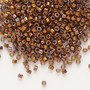 DB0506 - 11/0 - Miyuki Delica - Opaque 24Kt Gold-Finished Rainbow Black - 4gms - Cylinder Seed Bead